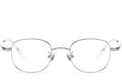 Oval Silver Titanium Glasses #BS1913-0220