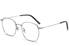 Rechthoekige zilveren titanium bril #BS1913-0225