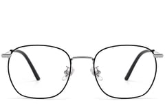 Lunettes rectangulaires en titane noir #BS1913-0227