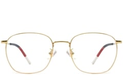 Rectangular Golden Titanium Glasses #BS1913-0228