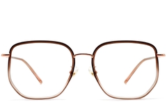 Geometric Brown Metal Glasses #BS1913-0236