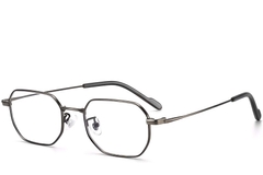 Geometric Grey Titanium Glasses #BS1913-0240