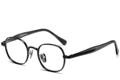 Oval Black Titanium Glasses #BS1913-0244
