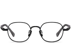 Oval Black Titanium Glasses #BS1913-0244