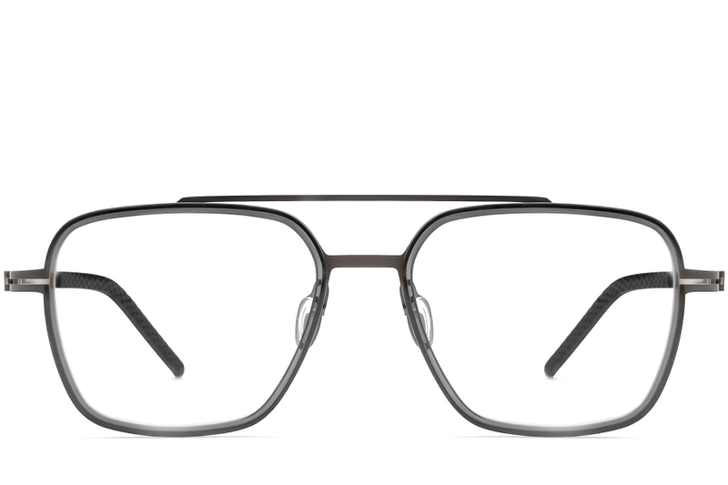 Aviator Grey Titanium Glasses #BS1913-0259