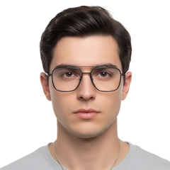 Aviator Grey Titanium Glasses #BS1913-0259