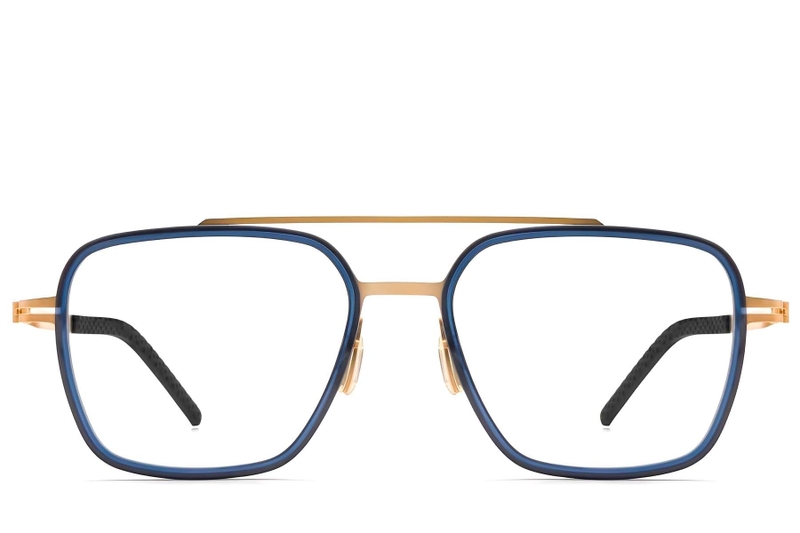 Gafas de titanio azul aviador #BS1913-0260