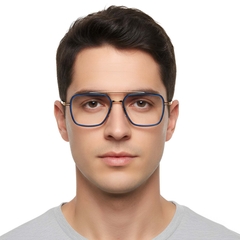 Gafas de titanio azul aviador #BS1913-0260