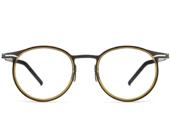 Lunettes ovales vertes en titane #BS1913-0264