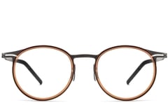 Oval Brown Titanium Glasses #BS1913-0266