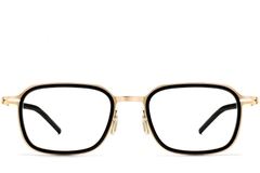 Gafas rectangulares de titanio negro #BS1913-0270