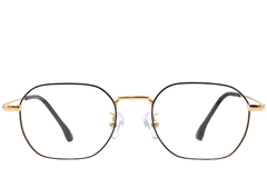 Gafas geométricas de titanio negro #BS1913-0276