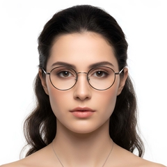 Oval Black Titanium Glasses #BS1913-0282