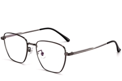 Gafas rectangulares de titanio gris #BS1913-0287