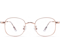 Lunettes ovales en titane rose #BS1913-0299