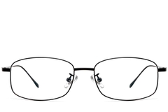Gafas rectangulares de titanio negro #BS1913-0311