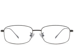 Rectangular Grey Titanium Glasses #BS1913-0315