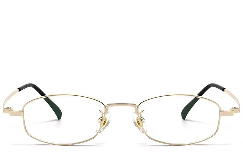 Rectangular Golden Titanium Glasses #BS1913-0329