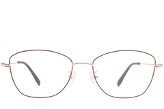 Vlinderrode metalen bril #BS1924-0010