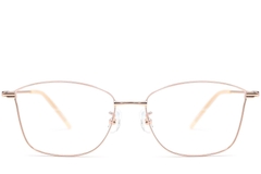 Gafas de metal rosa mariposa #BS1924-0011