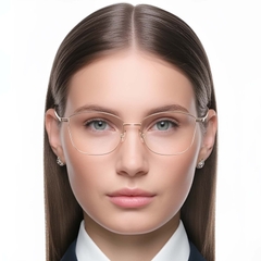 Gafas de metal rosa mariposa #BS1924-0011