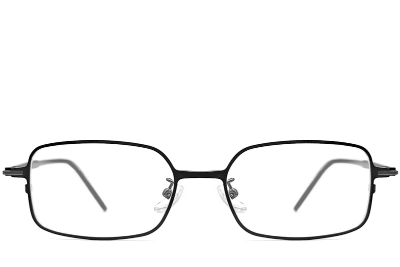 Rectangular Black Metal Glasses #BS1924-0018