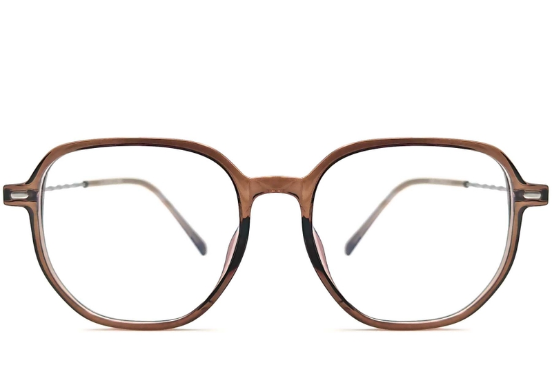 Gafas geométricas TR90 marrones #BS1924-0020