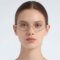 Gafas de metal negro con forma de mariposa #BS1924-0042