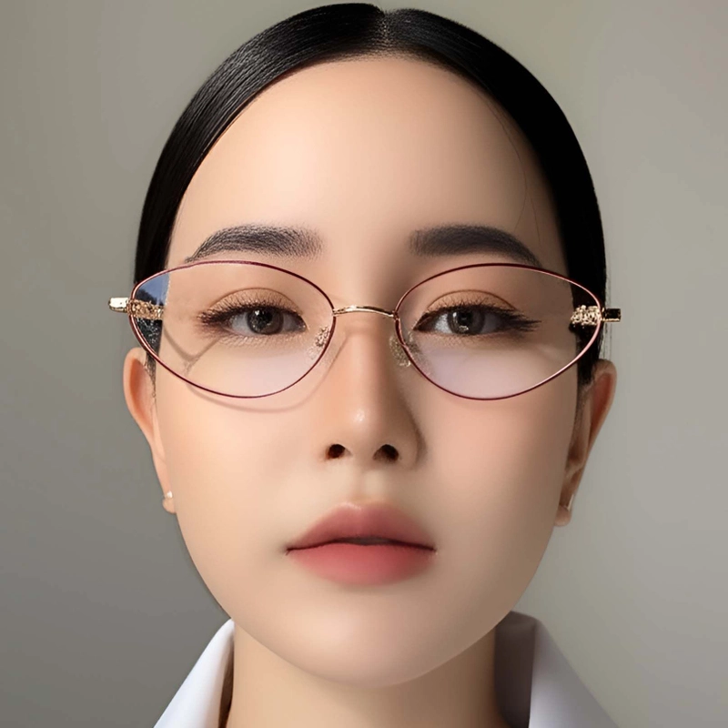 Butterfly Red Metal Glasses #BS1924-0043