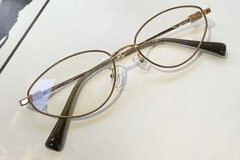 Gafas de metal dorado con forma de mariposa #BS1924-0044