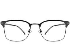 Gafas de metal negro semi al aire #BS1924-0047