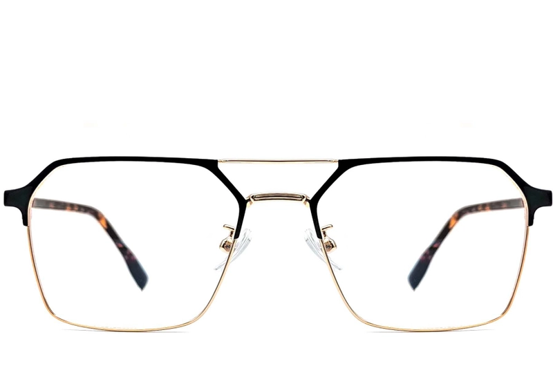 Aviator Golden Metal Glasses #BS1924-0049