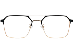 Aviator Golden Metal Glasses #BS1924-0049