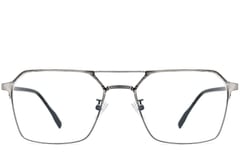 Aviator Grey Metal Glasses #BS1924-0050