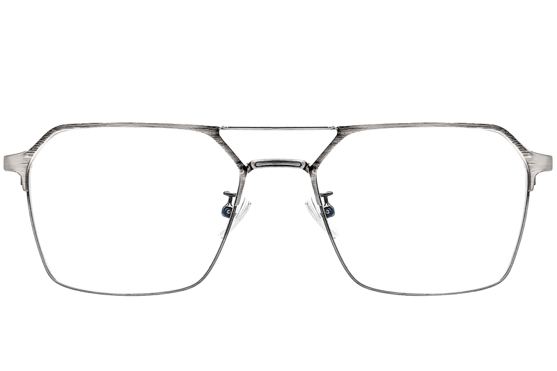 Aviator Grey Metal Glasses #BS1924-0050