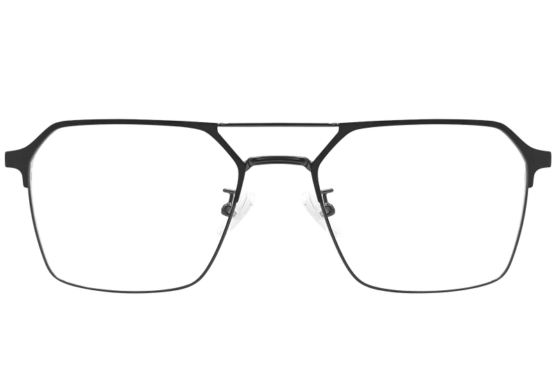 Aviator Black Metal Glasses #BS1924-0051