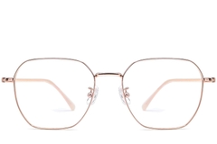 Geometric Pink Metal Glasses #BS1924-0061
