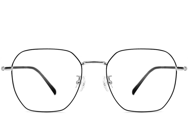 Geometric Black Metal Glasses #BS1924-0064