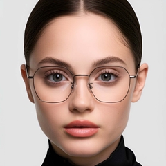 Geometric Black Metal Glasses #BS1924-0064