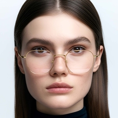 Geometric Golden Metal Glasses #BS1924-0065