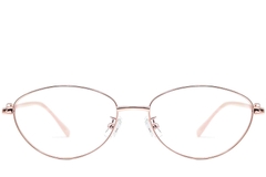 Gafas ovaladas de metal rosa #BS1924-0066