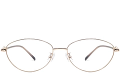 Gafas ovaladas de metal dorado #BS1924-0068