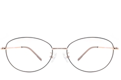 Gafas ovaladas de metal negro #BS1924-0071
