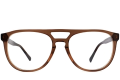 Gafas de acetato marrón estilo aviador #BS2012-0066