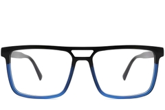 Pilotenbrille aus blauem Acetat #BS2012-0068