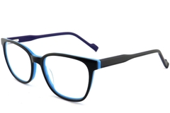 Gafas ovaladas de acetato azul #BS2012-0206