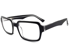 Rectangular Transparent Acetate Glasses #BS2012-0249
