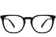Gafas ovaladas de acetato negro #BS2012-0356