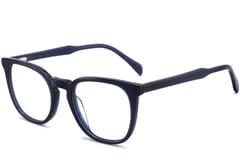 Gafas ovaladas de acetato azul #BS2012-0360