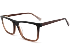 Gafas rectangulares de acetato marrón #BS2012-0369